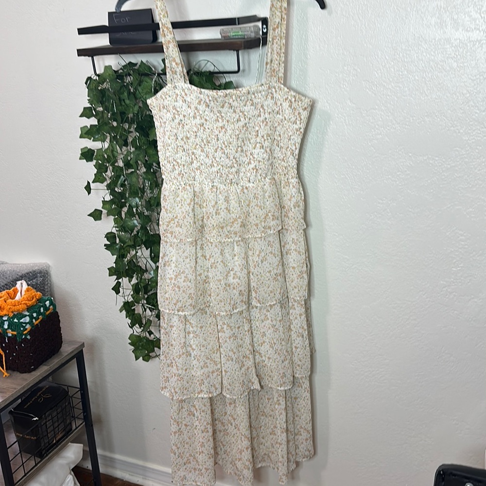 Floral tiered dress